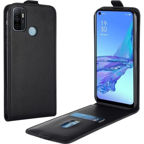 Flip Up and Down Leather Case for OPPO A33 (2020) CPH2137 CPH1920 CPH1912 Vertical Cover for OPPO a33 Case Phone Bag
