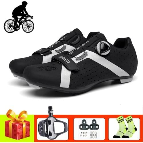 Breathable Couple Road Bike Sneakers locking Riding Shoes for Men and Women Outdoor Mountain Bike Anti-slip Wear-resistant shoes