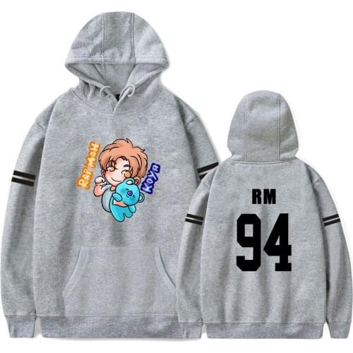 Cool RM Printed Hoodies Crops Kpop Pullovers Cotton Men/Women Hoodie Sweatshirt Harajuku Brand Fashion Sweatshirt men Plus Size