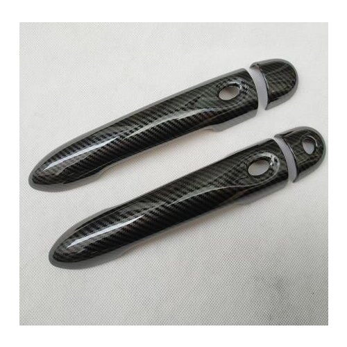 For renault clio iv 4 Lutecia 2014 2015 2016 2017 2018 door handle cover Chrome accessories color carbon fiber