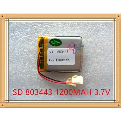 Liter energy battery MP3 battery 3.7V polymer lithium battery 803443 1200MAH GPS navigation mobile power battery game machine