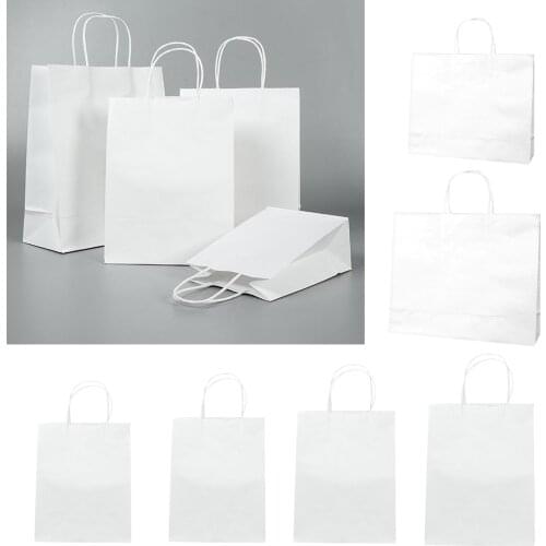 Gift Bag Bags Goody Candy Favor Bags Business Retail Bags Recyclable White
