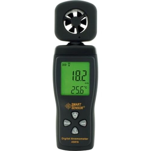 Portable Digital Anemometer Wind Speed Meter Air Flow Meter Wind Speed Detector LCD Backlight Range 0.3~30m/s