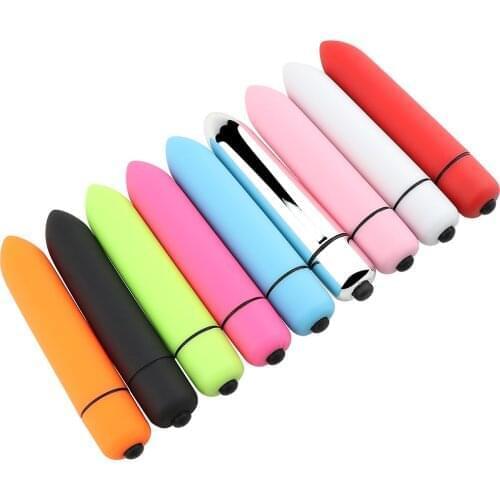 Muti-Speeds Portable Bullet Vibrator Dildo Powerful Mini G-Spot Massager Clitoris Stimulator Waterproof Adult Sex Toy for Women