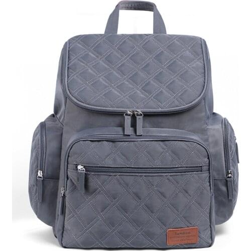 Sewing double shoulder Mummy bag multi-function maternal and child package out bag large capacity handbag