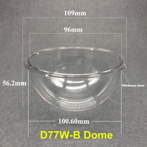 4 Inch Indoor Outdoor Acrylic Clear Dome Cover Protector Housing Transparent CCTV Surveillance Camera Monitoring Shell 108x55mm