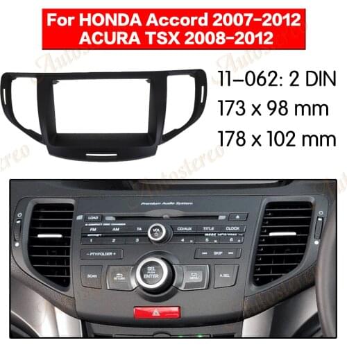 2 Din Car Radio Fascia for 2010 Honda Accord Europe/Spirior/ACURA SR9 Trim Install Frame Dash Kit Panel Frame