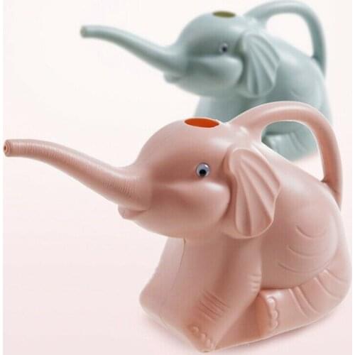 Cute Elephant Tortoise Shape Plastic Watering Can Home Patio Lawn Gardening Tool Watering Pot for Outdoor Irrigation Water Spray