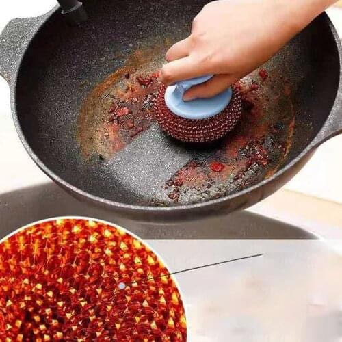 Detachable Cleaning Ball, Steel Ball Brush, No Damage To The Pot, New PET Cleaning Ball, Pot Brush, Bowl Brush, Cleaning Tools