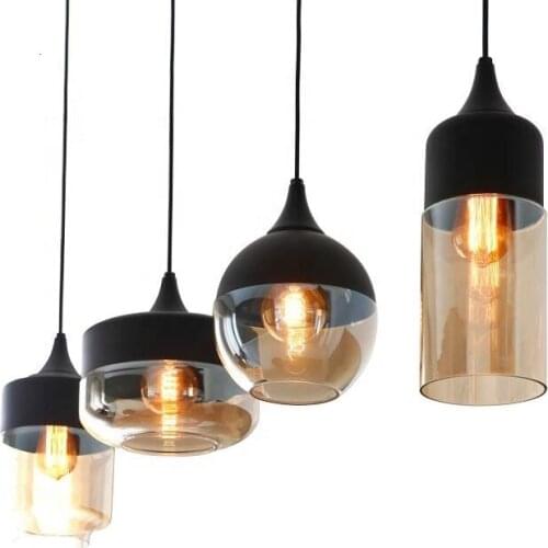 Scandinavian Exhibition Room Hanging Led Lights Spherical Bulb Light Pendant Lamp Lustre Pendente lustre pendente