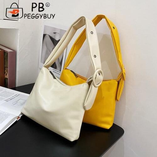 Ladies Baguette Bags Small PU Leather Shoulder Bags for Women Zipper Handbag Female Travel Top-Handle Handbags