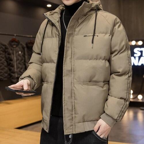 Winter Jacket New Windbreak Bread Suit Outwear Parkas Cotton Hooded Zipper Jacket Mens Warm Duck Coat Male Thicken 7151055