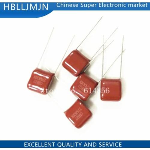 10PCS 630V224J 0.22UF Pitch 10mm 224 630V 220nf CBB Polypropylene film capacitor