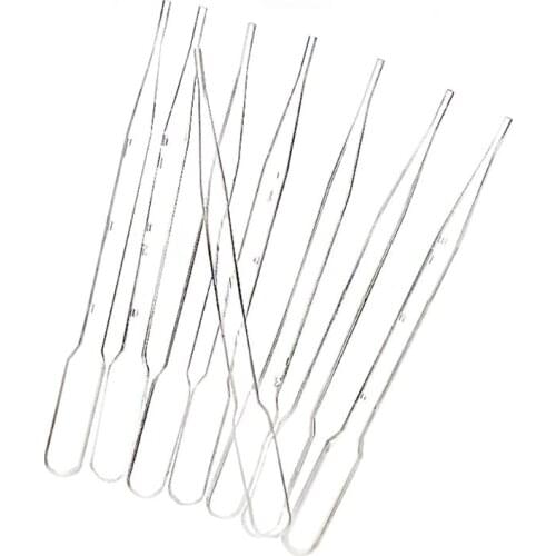 100Pcs 3ML Plastic Transfer Essential Oil Resin Droppers Disposable Jewelry Tool