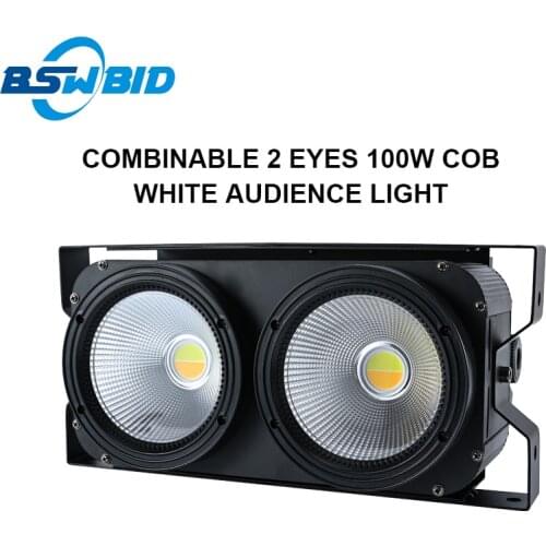 2 Eyes 100W Warm+Cold White LED Audience Light Combinable Warm Cool 2in1 Surface Light For TV Studio Bar Clubs Theaters