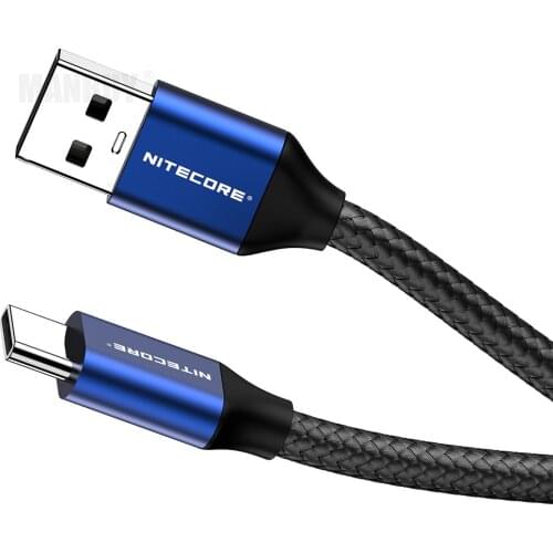 2021 NITECORE UAC20 USB Type C 3A Fast Charging Cable 3.3ft At-A-Glance Compatible Quick Charge USB C Electronic Data Transfer