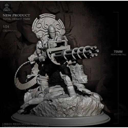 75MM Resin model kits DIY toy figure self-assembled TD-2533