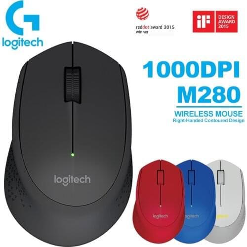 Logitech M280 Wireless Mouse with 1000DPI 2.4 GHz Wireless Connectivity Computer Mouse Laptop Mouse for Windows Mas OS