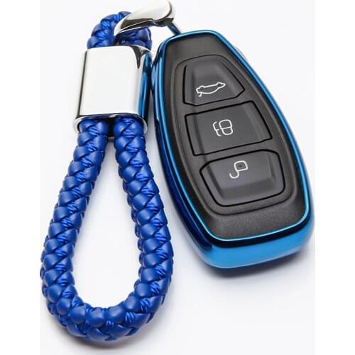 For Ford Fiesta Focus 3 4 MK3 MK4 Mondeo Ecosport Kuga Focus ST New Fiesta 2012 2013 2014 2015 2016 2017 TPU Car Key Cover Case
