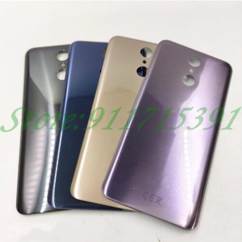 For LG Q7 Q7+ Battery Cover Case Back Battery Cover Rear Door back case Housing Case With Logo