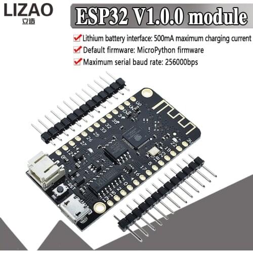 For WEMOS Lite ESP32 V1.0.0 Wifi Bluetooth Development Board Antenna ESP-32 CH340C Rev1 MicroPython 4MB Micro USB For arduino