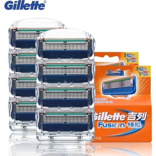 Gillette Fusion Shaving Razor Blades for Men Face Care Brands razor blade 8pcs