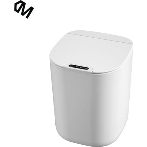 Dwomee Touchless Sensor Trash Can 16L Small Capacity Trash Can with Lid Sensor Kitchen Bin Recycling and Waste Slim Bin Sensor