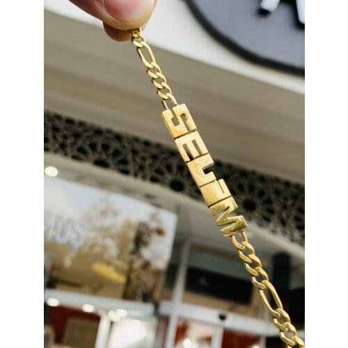 Personalized Moving letter Bracelet