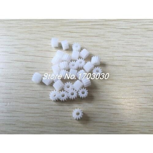20Pcs 12-Teeth Plastic Gear Cog Wheel for 2.5mm RC Toy Electric Motor Spindle
