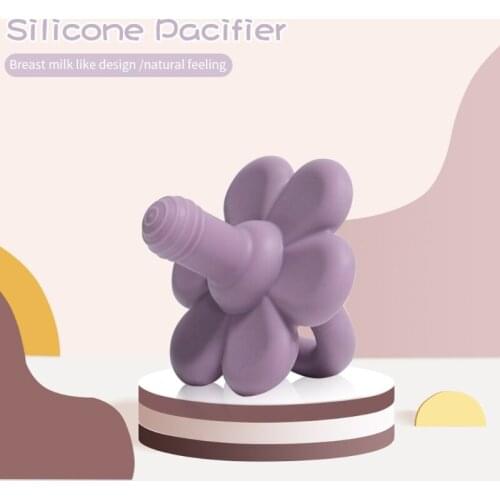 Baby Silicone Pacifier Infants Bite Chew Supplies Newborn Comfort Appease Nipple Dummy Pacifier Soother Teether Nursing