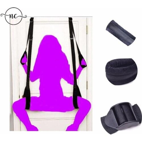 SM Adult Games For Women Couples Black Appeal Accessories Restraint Fetish Bondage gear Hanging Door Swing Chairs Sex tools Toys
