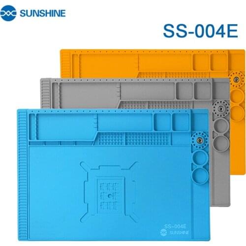 SUNSHINE 3D Heat Insulation Silicone Soldering Pad Magnetic High Temperature Heat-resistant Insulator Platform Repair Station