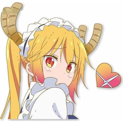 Shy Tohru Cute Anime Car Stickers Vinyl Material Scratch-proof Kids Room Family Suitcase Decal DIY Decoratio Kk13*13cm