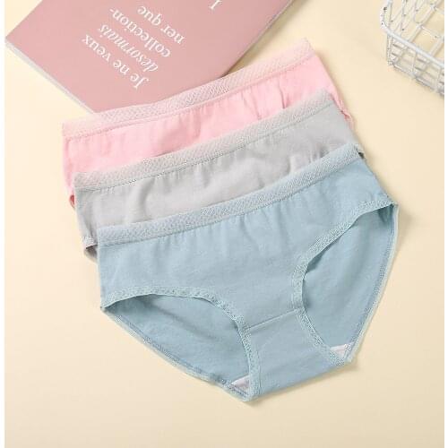 Underwear Women Cotton Panties Girl Briefs Sexy Panties Underwear Panty Calcinha Solid Color For Women Lingers