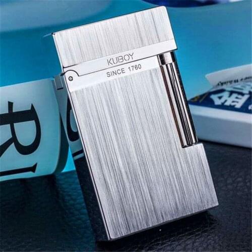 Sound lighter GAS inflatable side slide steel Igniter Flint wheel lighter boyfriend smoking High QualityGift