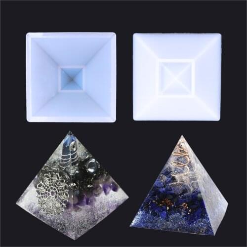 1PC pyramid Craft DIY Transparent UV Resin epoxy Silicone Combination Molds for DIY Making Finding Accessories Jewelry