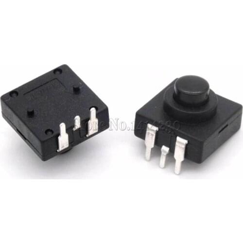 10PCS Flashlight Switch YY-CB1212-213YB Push Button Switch ON-ON-OFF