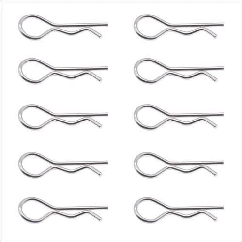 8pcs/set steel body clips for rc hobby model car 1-10 ECX 2WD series upgraded hop-up parts