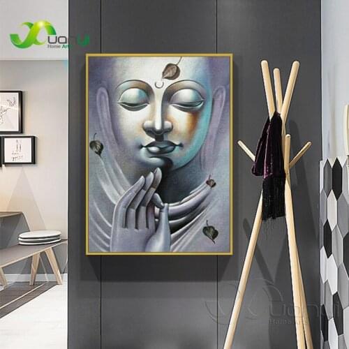 Abstract Oil Painting Buddha Face Canvas Painting Posters And Prints On canvas Home Decor Wall Art Pictures For living Room