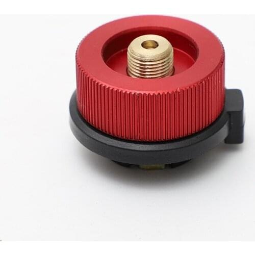 Outdoor Camping Stove Adapter, Aluminum Alloy Gas Cylinder Interface Adapter, Stove Converter Adapter Connector