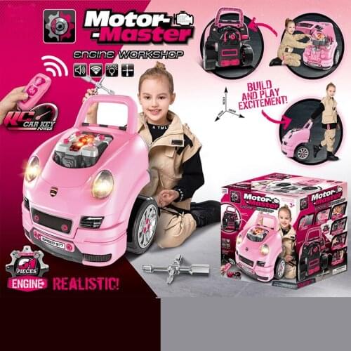 Battery Included Infrared RC Girl Role Play Remote Control Engineer Tool Car Toy Gift Box