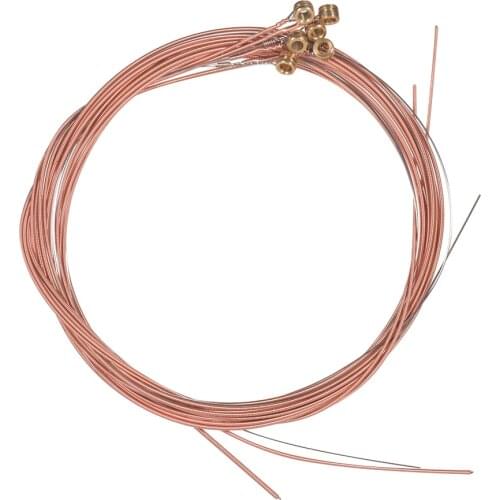 Acoustic Folk Guitar Strings Set Steel Core Copper Alloy Winding, 6pcs/ Set guitar string guitar accessories guitar parts