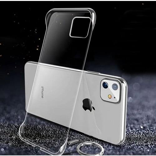 Frameless Mobile Phone Case Spray Oil Ultra-thin Transparent For Iphone 12 US