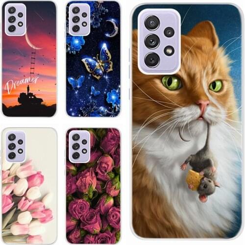 For Samsung Galaxy A72 Case Cute Silicone Soft TPU Back Cover For Samsung A72 A 72 5G A725F A726B Phone Cases Bumper 6.7'' Coque