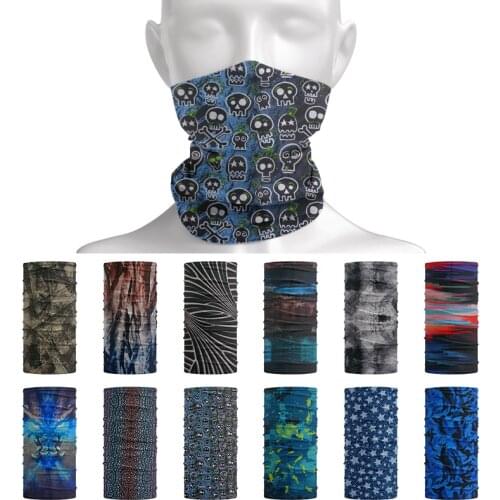 Black and White Geometric Stripes Tubular Bandana Polyester Dust-proof Neck Scarves Romantic Birthday Gift for Wife/husband