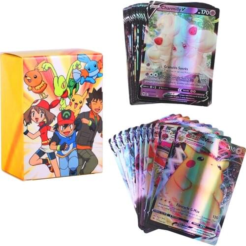 10-300 Pcs French Version Pokemon Card Featuring 110V 30Vmax 20EX20MEGA 200GX