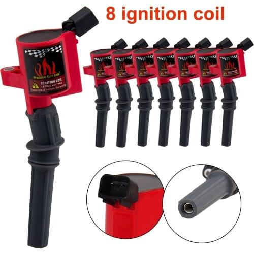 PRECISION AUTO LABS 8PCS New Ignition Coil For Ford Multispark Epoxy C1454 4.6L 5.4L V8 V10 DG508R8 3W7Z12029AA 71HM123