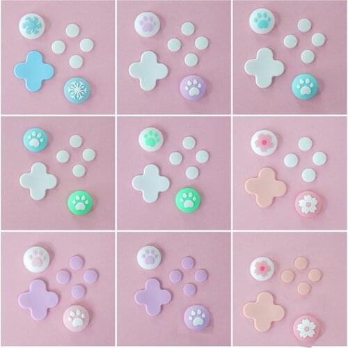 Rocker Button Cap Joystick Thumb Stick Grip Cap Cross Key Sticker Cover for N-S Handle Accessories