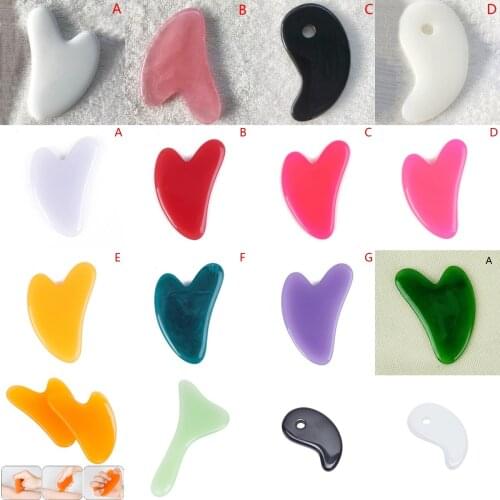 Beeswax Gua Sha Stone Board Scraping Plate Face Massager Facial Eye Scraping Massage Acupuncture Therapy Relax Body Gua Sha Tool