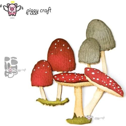 Piggy Craft metal cutting dies cut die mold Mushroom decoration Scrapbook paper craft knife mould blade punch stencils dies